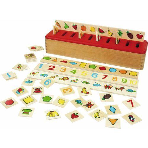 Illustration de : Boîte de tri en bois