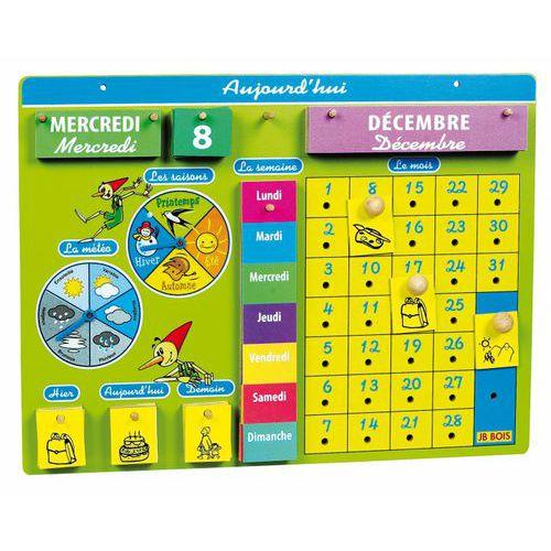 Illustration de : Calendrier de la classe - Jb bois