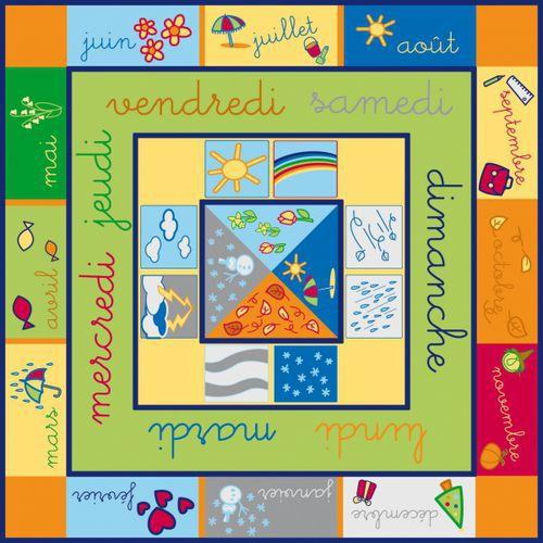Grand tapis d'apprentissage 1er âge 'le calendrier' thumbnail image 1