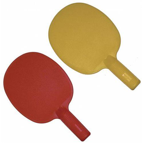 Illustration de : Raquettes ping-pong plastique - Lot de 6