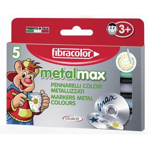 Illustration de : Boite de 5 feutres metalises metalmax