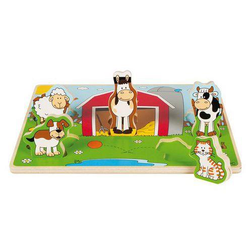 Illustration de : Puzzle les amis de la ferme