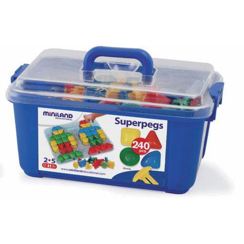 Illustration de : Set de 240 pièces mosaïques géantes - Miniland