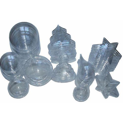 Ensemble de 30 objets plastique à décorer + 6 boules Ø 70mm offertes thumbnail image 1