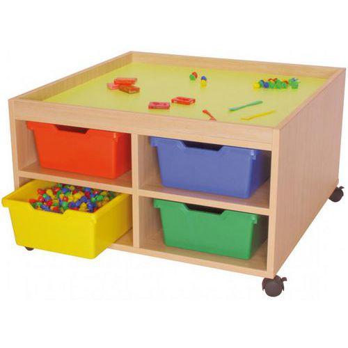 Illustration de : Table de jeux et de rangement