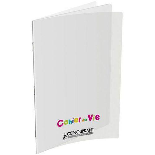 Illustration de : Cahier de vie PP 24x32 cm 96 pages uni/ ligné 8mm - Conquerant
