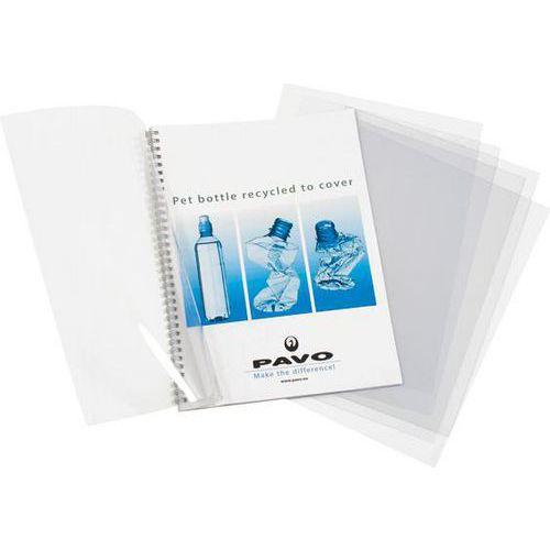 Illustration de : Feuille couvertures transparents incolore A4 - Pavo