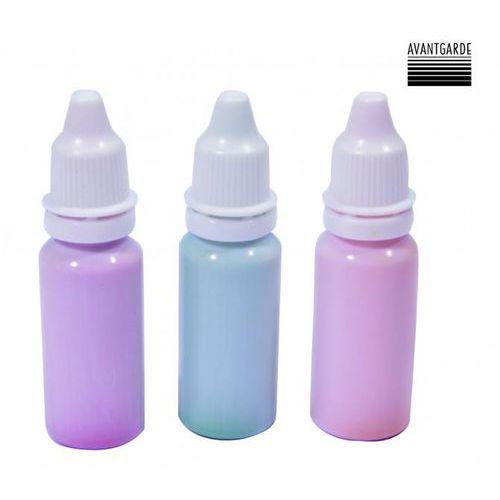 Illustration de : Lot 3 recharges 15 ml tampons vert-orange-rouge pour tampon notation