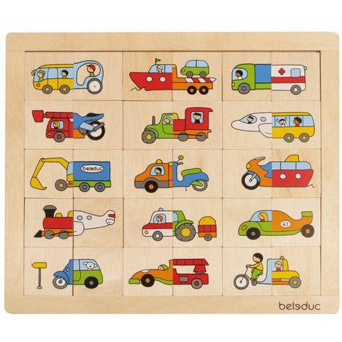 Illustration de : Puzzle méli-mélo les transports - Beleduc