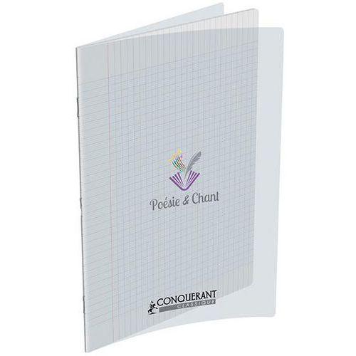 Illustration de : Cahier poésie polypropylène 48 pages 24x32 cm - Conquerant