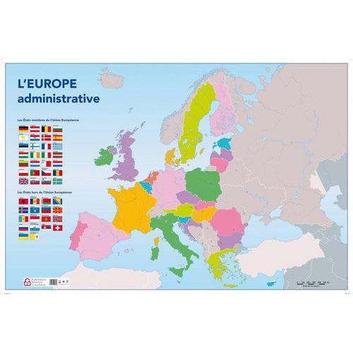 Illustration de : Carte muette Europe administrative