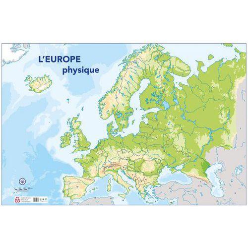 Carte muette Europe physique fullname image