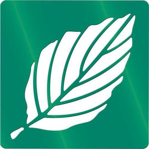 Ensemble de 12 pochoirs variétés de feuilles d'arbres 200 x 200 mm thumbnail image 1