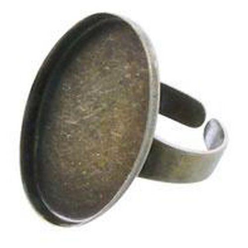 Lot de 15 bagues creuses en bronze à décorer thumbnail image 1