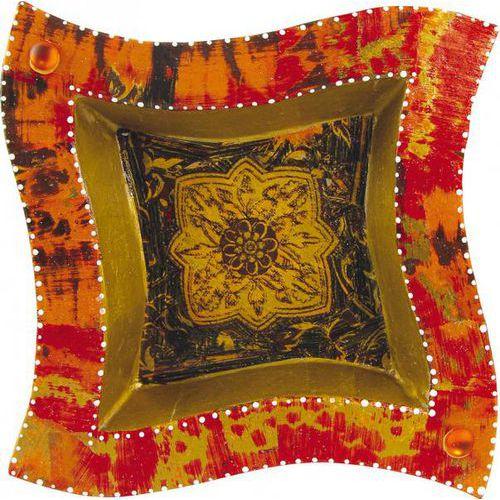 Illustration de : Vide poche plateau forme carrée fantaisie 190 mm - Décopatch