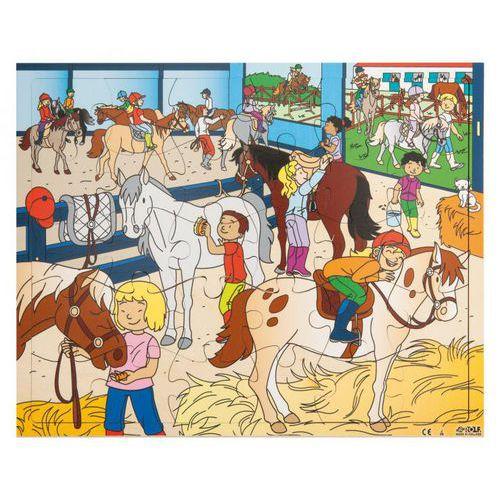 Illustration de : Puzzle 'le centre équestre' - Rolf