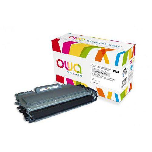 Illustration de : Cartouche toner laser compatible TN2220 noire - Owa