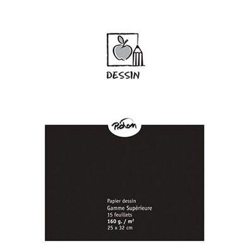 Illustration de : Pochette 15 feuilles dessin blanc 160 g 25 x 32 - Pichon