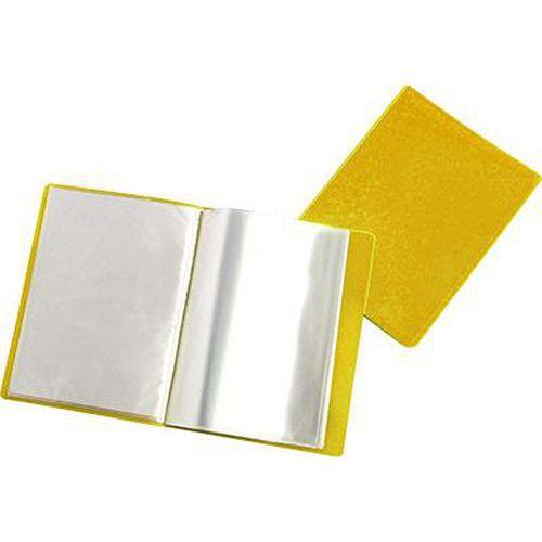 Reliure plastique 60 volets transparents - Jaune thumbnail image 1