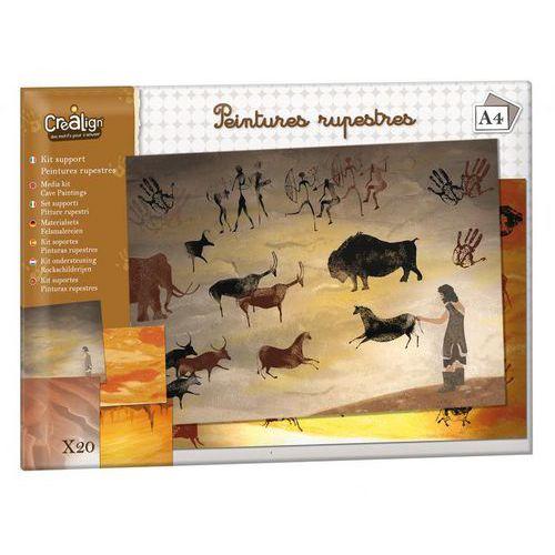Kit 20 feuilles A4 en 4 paysages rupestres thumbnail image 1