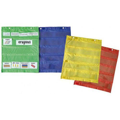 Illustration de : Lot de 4 pochettes affichage magnétiques