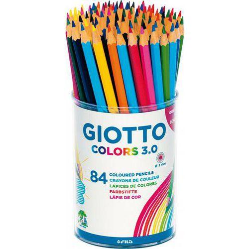 Illustration de : Pot 84 crayons colors 3.0 - Giotto