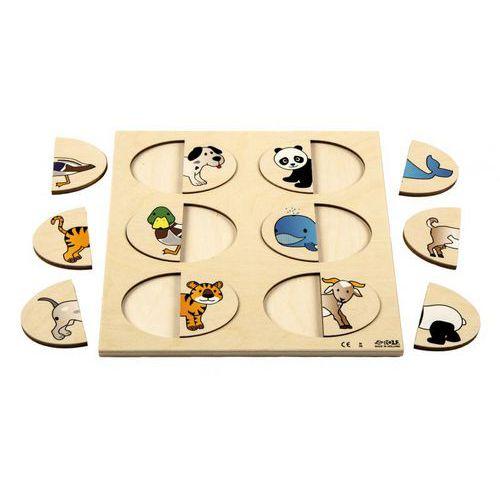 Illustration de : Puzzle les demi animaux - Rolf