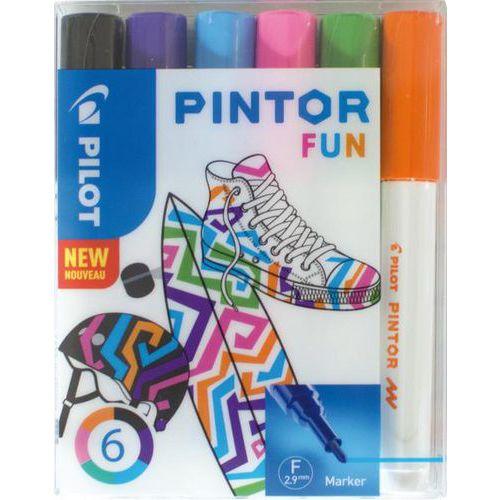 Set 6 marqueurs pintor pointe fine couleurs funs - Pilot fullname image