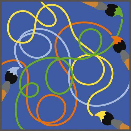 Tapis labyrinthe des couleurs thumbnail image 1