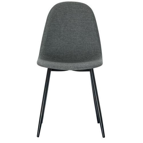 Lot de  2 Chaises Must pied Noir assise tissu polyester Gris thumbnail image 1