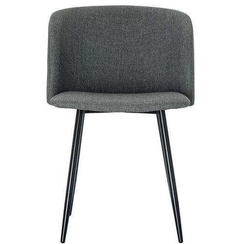 Lot de  2 Fauteuils Must pied Noir assise tissu polyester Gris thumbnail image 1