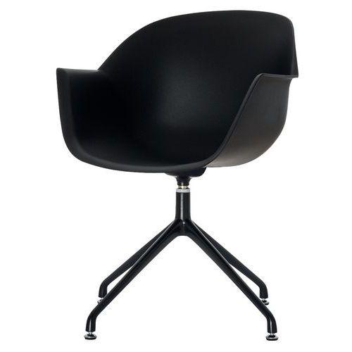 Lot de  2 Fauteuils Moon pied Noir coque polypro Noir thumbnail image 1