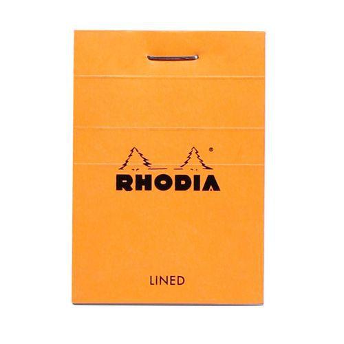 Bloc agrafé orange ligné 80 feuillets - Rhodia thumbnail image 1