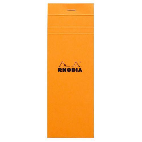 Bloc agrafé orange N 8 7,4x21 cm 80 feuillets 5x5 80g thumbnail image 1