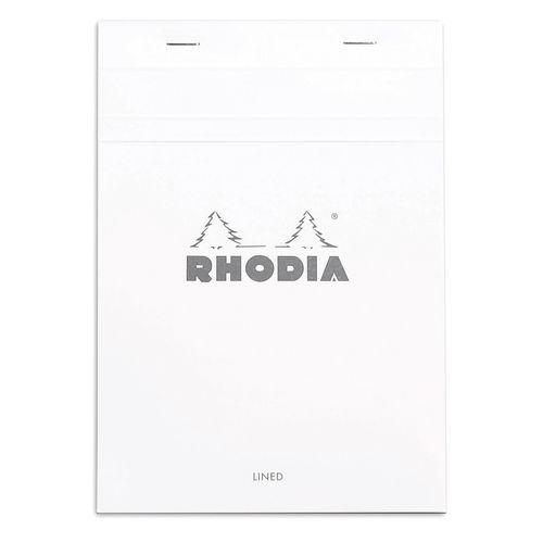 Bloc agrafé blanc ligné + marge - Rhodia thumbnail image 1