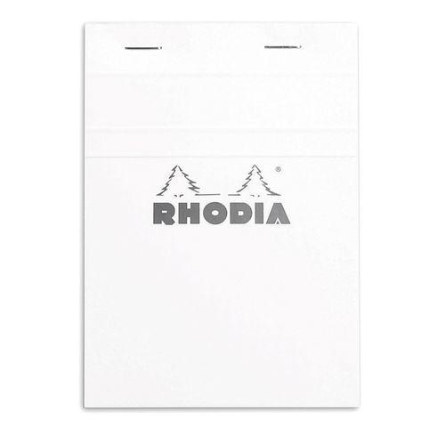 Bloc agrafé blanc N 13 10,5x14,8 cm 80 feuillets 5x5 80g thumbnail image 1