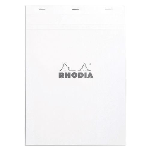 Bloc agrafé blanc N 18 21x29,7 cm 80 feuillets 5x5 80g thumbnail image 1