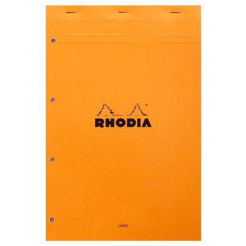Bloc agrafé orange N 20 21x31,8 cm 80g perforation 4 trous thumbnail image 1