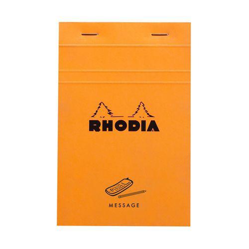 Bloc agrafé orange Message N 140 11x17 cm 80 feuillets 80g thumbnail image 1