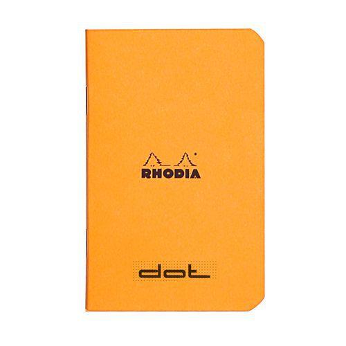 Carnet piqué orange dot 7,5x12 cm 48p non détachables 80g thumbnail image 1