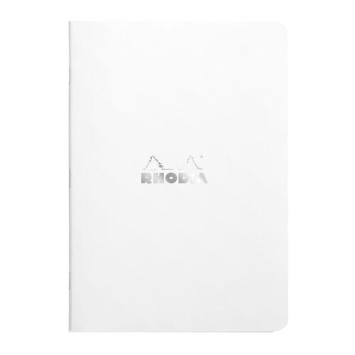 Cahier blanc piqué réglure ligné - Rhodia fullname image