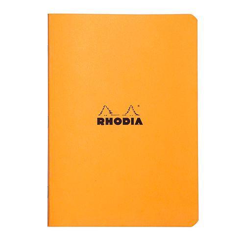 Cahier orange piqué petits carreaux - Rhodia fullname image