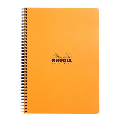 Notebook intégral orange ligné margé cadre en-tête A4+ thumbnail image 1