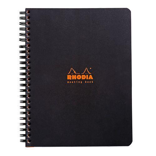 Bloc réunion noir reliure intégrale - Rhodia thumbnail image 1
