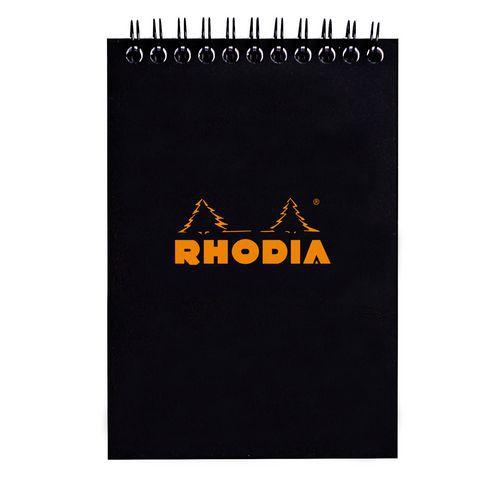 Bloc noir reliure intégrale petits carreaux - Rhodia thumbnail image 1