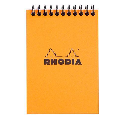 Bloc orange reliure intégrale petits carreaux - Rhodia thumbnail image 1