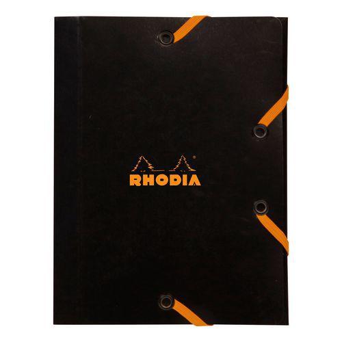 Illustration de : Chemises à élastique 3 rabats 12 x 16 cm - Rhodia