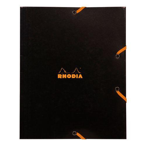 Illustration de : Chemises à élastique 3 rabats 24 x 19 cm - Rhodia