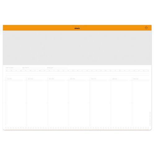 Rhodia sous-main semainier entoilé A2 30 feuillets thumbnail image 1