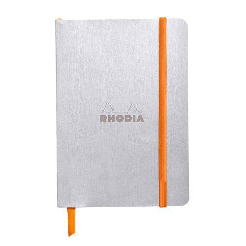 Rhodiarama carnet souple silver A6 144 pages ligné 90 g thumbnail image 1